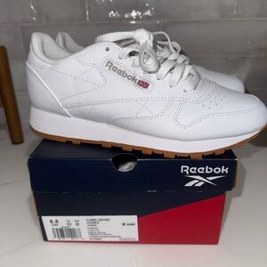 Reebok White Classic Leather Sneakers UNISEX